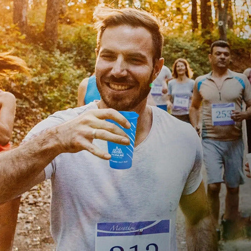 Vaso Flexible Plegable Aonijie 200ml Azul para Running · 16731 · foto 04