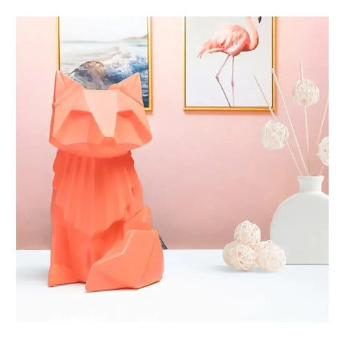 Lámpara Velador Infantil Luminodek Origami Zorro Usb Naranja Naranja