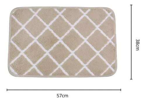 Alfombra De Baño Suave Antideslizante 60x40cm Full
