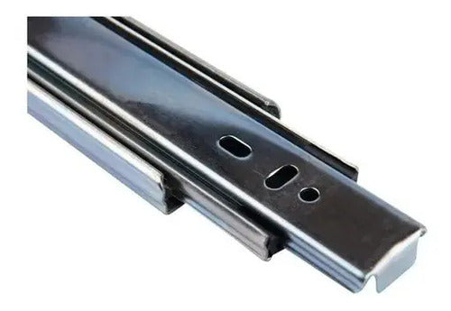 Corredera Telescópica Ducasse 300mm Plat Plateado