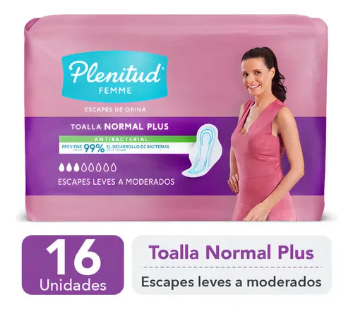 Toalla Normal Plenitud Femme - 16 Un. · 17673 · foto 02