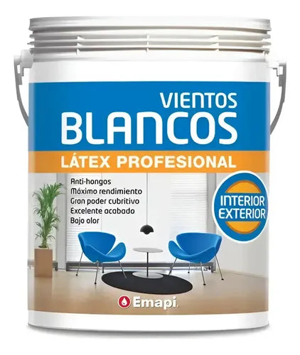 Pintura Látex 20l Interior/exterior Uv Antihongos Blanco Mat Blanco Mate