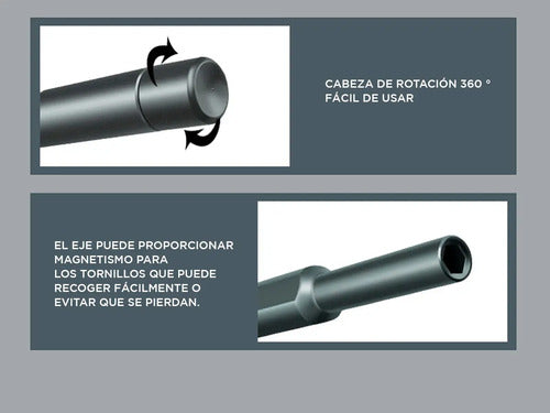 Kit Desarmador Celulares Gadnic Kitcel08 C/24 Puntas Magneticas Cabeza 360 · 23010 · foto 04