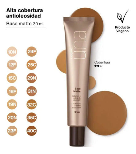 Base Facial Matte Natura Una 30 ml · 17431 · foto 01