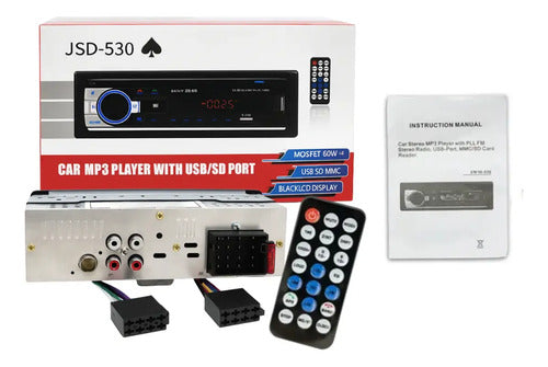 Estereo Jsd530 Doble Usb Lector Memoria Bluetooth Radio Fm
