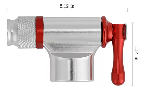 Inflador de CO2 Prostar para Bicicleta Presta y Schrader Rojo · 16902 · foto 03