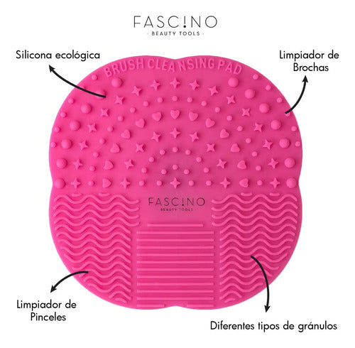 Limpiador De Brochas Y Pinceles Cleanser De Silicona Fascino