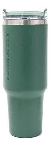 Vaso Térmico Wanderlust con Bombilla 1200ml Verde · 16878 · foto 03