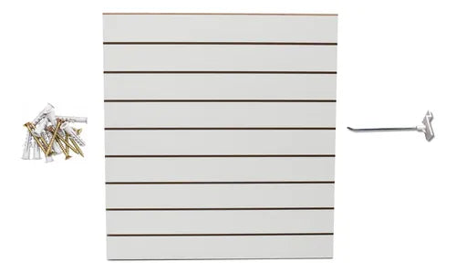 Madera Ranurada Con Ganchos 86 X 91 Cm + 25 Ganchos 15 Cm