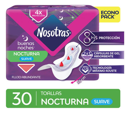 Toallas Femeninas Nosotras Buenas Noches con Alas x 30 · 17508 · foto 01