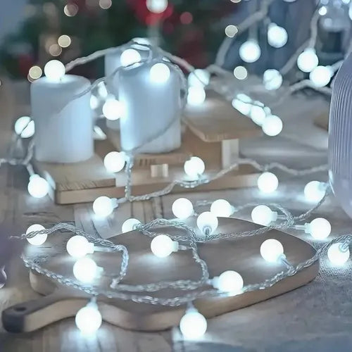 Guirnalda 5mts 28 Bolitas Led Navidad Deco 220v