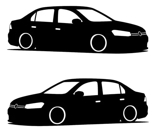 Calco Auto Vw Voyage Al Piso 15cm X2