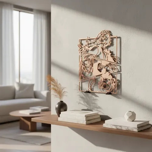 Kpop Rumi Zoey Mira Souvenirs + Soporte Arte Rosa Perlado