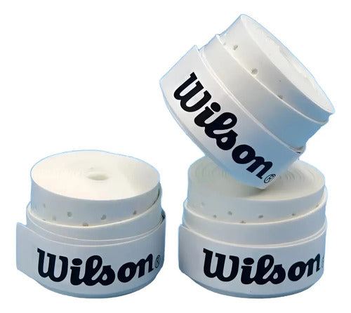 Overgrip Wilson Perforado para Tenis y Pádel Pack x3 Blanco · 16928 · foto 01