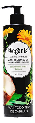 Kit Veganis X 4u Acondicionador Powered Reparador Coco X400