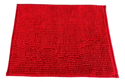 Alfombra Amalfi Microfibra Shaggy 45x33 Cm 45 Cm 33 Cm Rojo