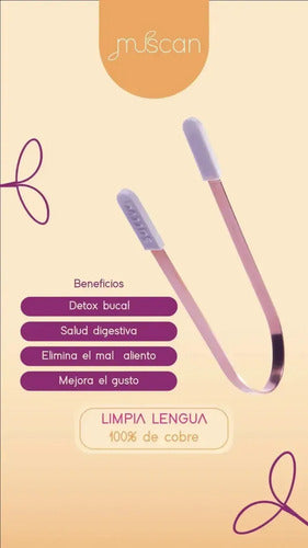 Limpia Lengua Sattva Pack X20 Slim 100% Cobre Varios Colores