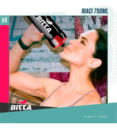 Caramañola Bitta Riaci 750 Ml para Bicicleta Negro y Gris · 16770 · foto 06