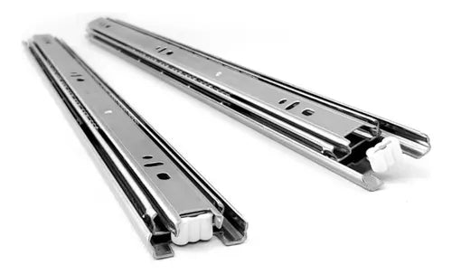 Corredera Telescópica Ducasse 300mm Plat Plateado