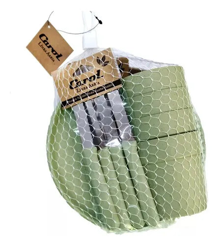Set Camping 16 Piezas Plato Vaso Cubiertos Carol Bazar Areia Color Verde Musgo