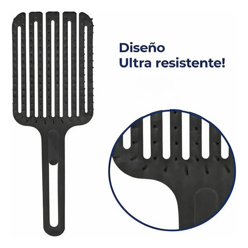 Cepillo Flexible Fingerbrush Rulos 50158 Negro Eurostil Negro