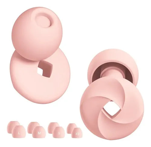 Tapones De Oido Con Noise Cancelling Earplugs - Color Rosa