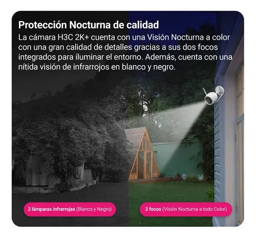 Cámara de Seguridad Ezviz WiFi 2K+ con Visión Nocturna a Color · 15878 · foto 05