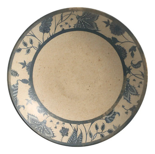 Plato De Sopa Off-white Cerámica Porto Brasil Pack 6 U Liso