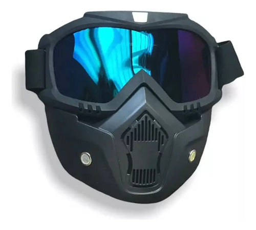 Antiparra Máscara Desmontable Moto Enduro Cross