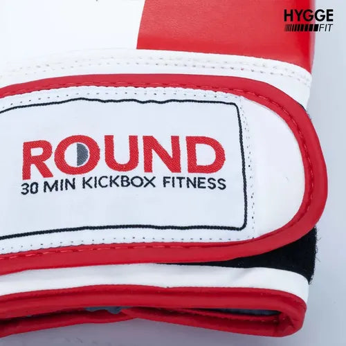 Guantes De Boxeo Boxing Box 9 Round Blanco Y Rojo Unico