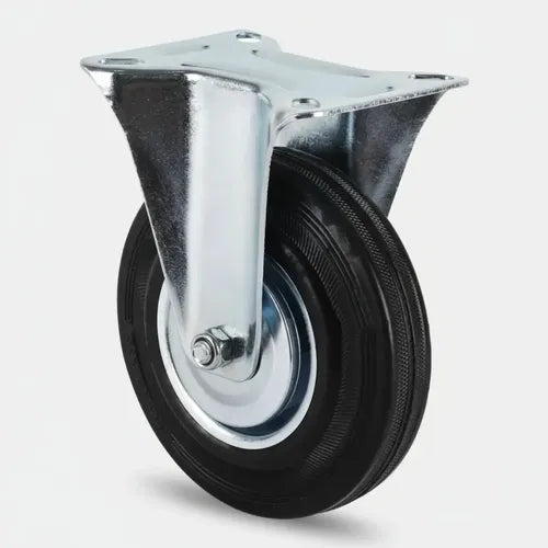 Rueda De Goma Base Fija 5 Pulgadas 100 Kg Kushiro