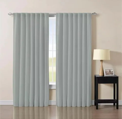Cortina Blackout Kitel 2p Gris Presilla Gris