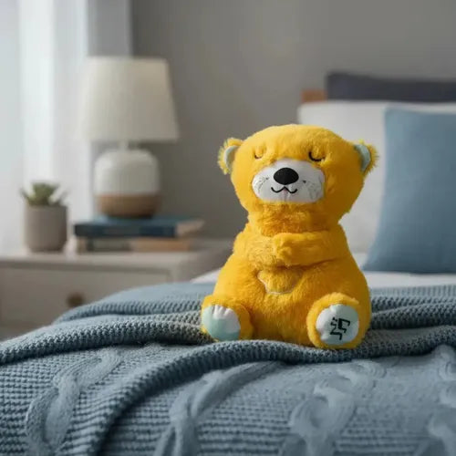 Peluche de Apego Nutria con Luz Sonido y Respiración Bebé Amarillo 25cm · 16777 · foto 05