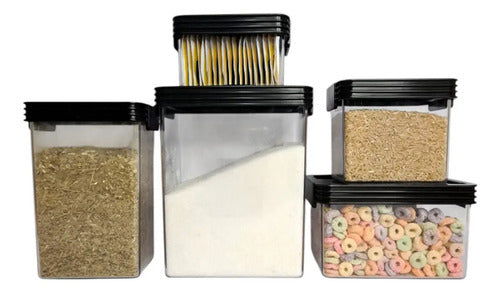Set X20 Contenedores Herméticos Acrílico Cocina Tiendagrilom