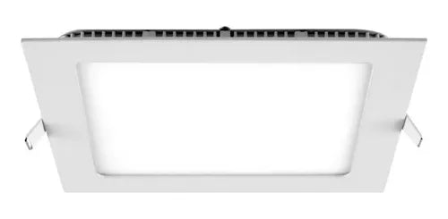 Plafón Led Cvluz Blanco 17cm Empotrable Techo 12w 6500k