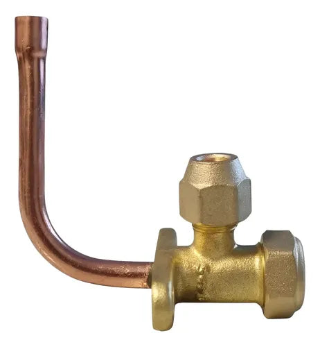 Válvula Servicio Cooltech 1/4 Curva R410