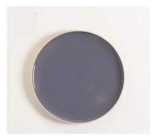 Plato Playo Korba Brillante Con Beige 27 Cm Color Gris Oscuro Liso