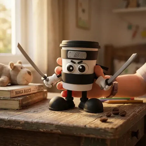 Figura Capuchino Asesino Meme Brainrot Impresión 3D 15cm · 16824 · foto 03
