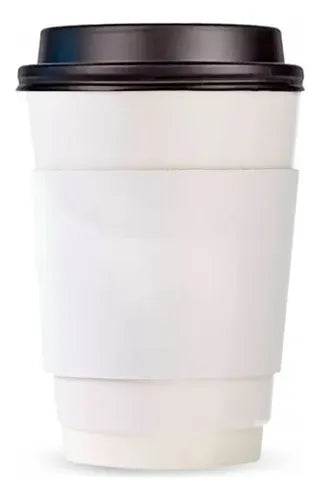 Vaso Polipapel Simple Pared 12oz +tapa +collarín X100u