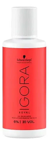 Ox Loção Ativadora Schwarzkopf Igora Royal 20 Volumes 60ml Sin Tono