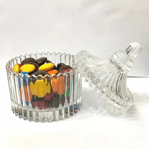 Caramelera Frasco Porta Vela Con Tapa Bomboneras