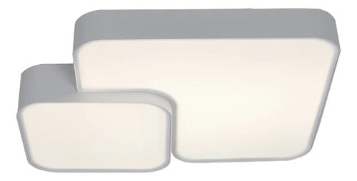 Aplique Techo Bixor Coral Cuadrado Led 33w Luz Cálida/neutra