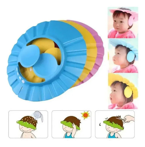 Gorro de Ducha Corona Protege Ojos Gadnic para Bebés y Niños Rosa · 16552 · foto 04