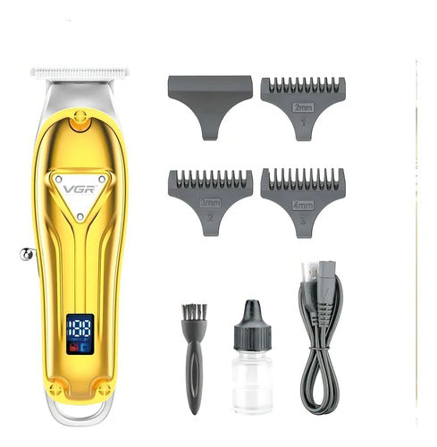 Maquina Corta Pelo Barba Recargable Display Led