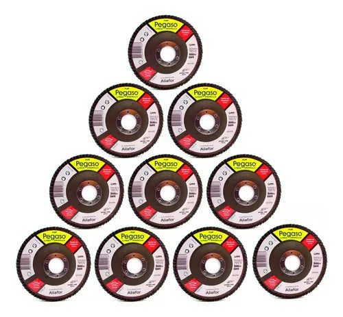 Disco Desbaste Pegaso 115mm Óxido Aluminio Grano 60 Metales Pack 10 40