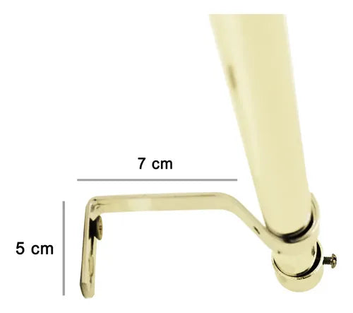 Fopnew Barra Cortinero Extensible Dorado