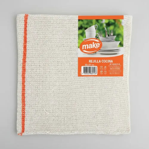 Rejilla Algodón Cocina Make Secado Rápido Blanco 32x37 Cm