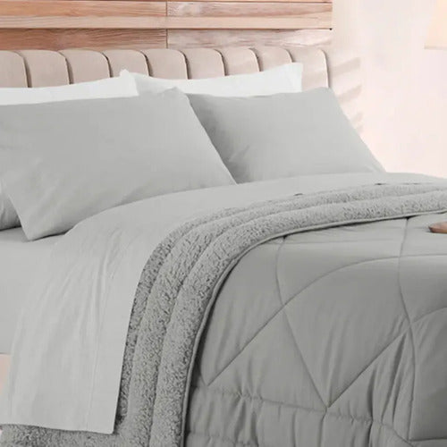 Acolchado Jean Cartier Duo 2 1/2 Plazas Gris 220 x 240 cm · 8470 · foto 05