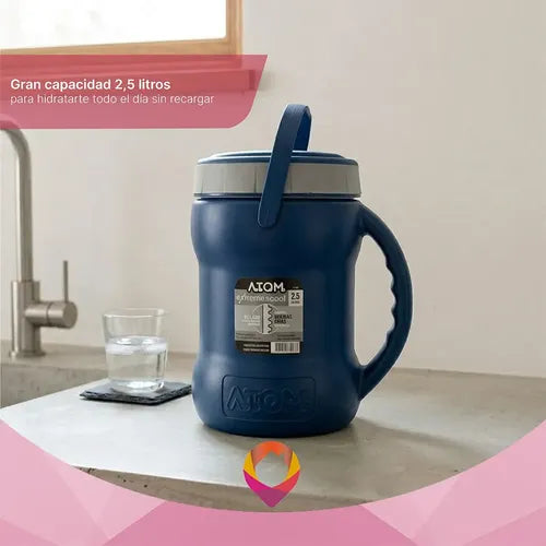 Bidón Térmico Atom 2.5 Litros con Pico Vertedor Azul · 16886 · foto 03