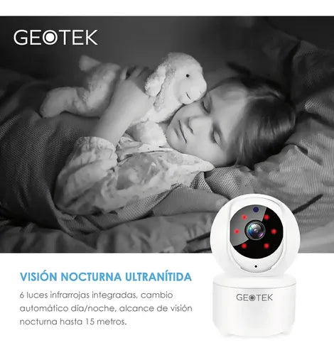 Kit 3 Camaras Seguridad Geotek 2mp Wifi Nocturna N4 360